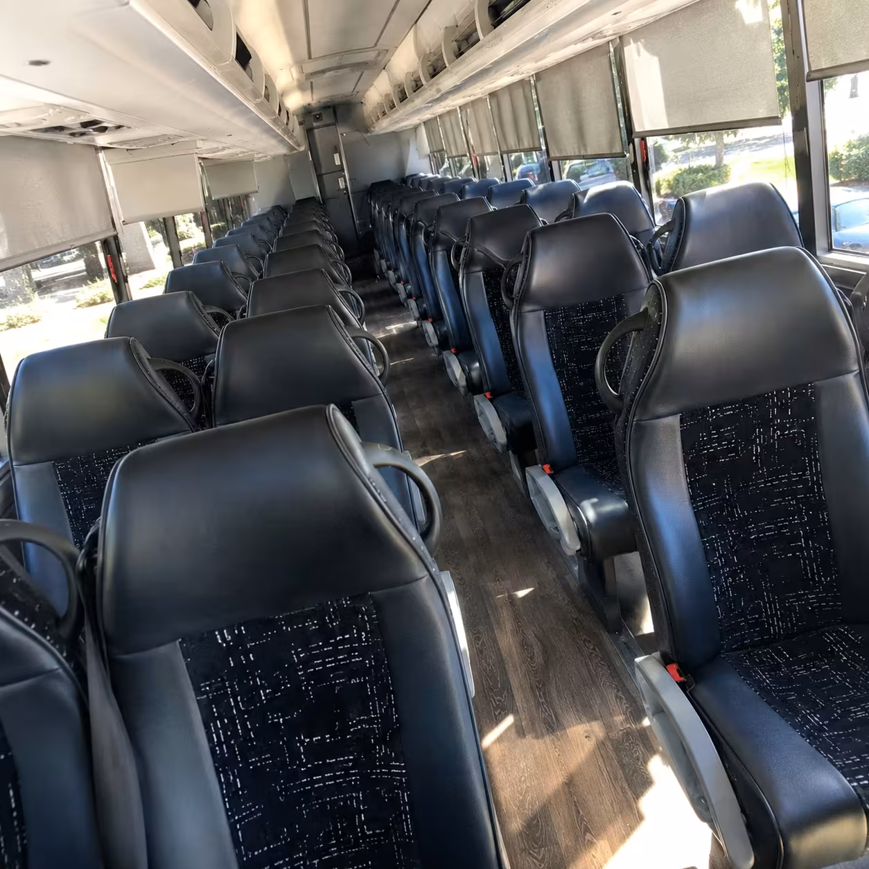 salinas charter bus rental inside